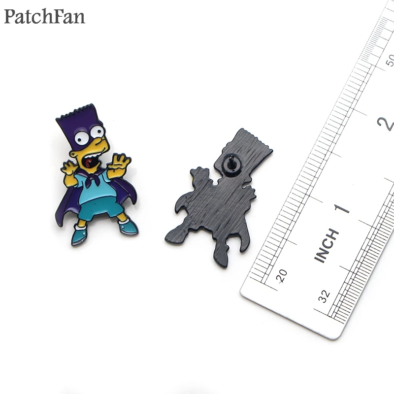 Patchfan классический мультфильм ча цинка Эмаль на булавке Мода медаль para рюкзак