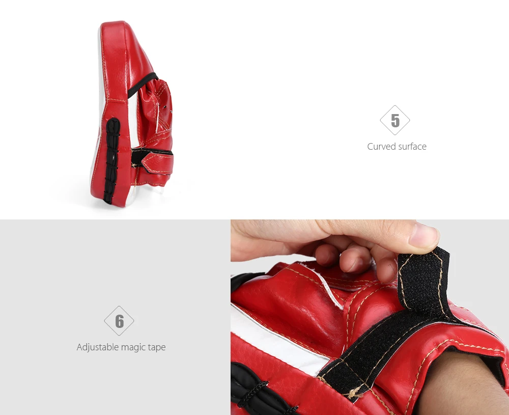 Suteng Map Pattern Curved Surface Boxing Pad Karate Thai Training Hand Target Gear