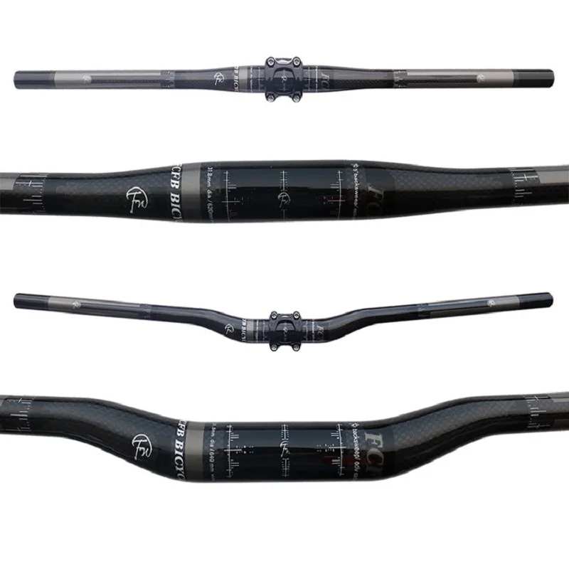 

FCFB 3K Carbon Fiber Bicycle Handlebar Part Set Carbon Handlebar +Stem+Seatpost MTB Road Mountain Bike Bicicleta Parts