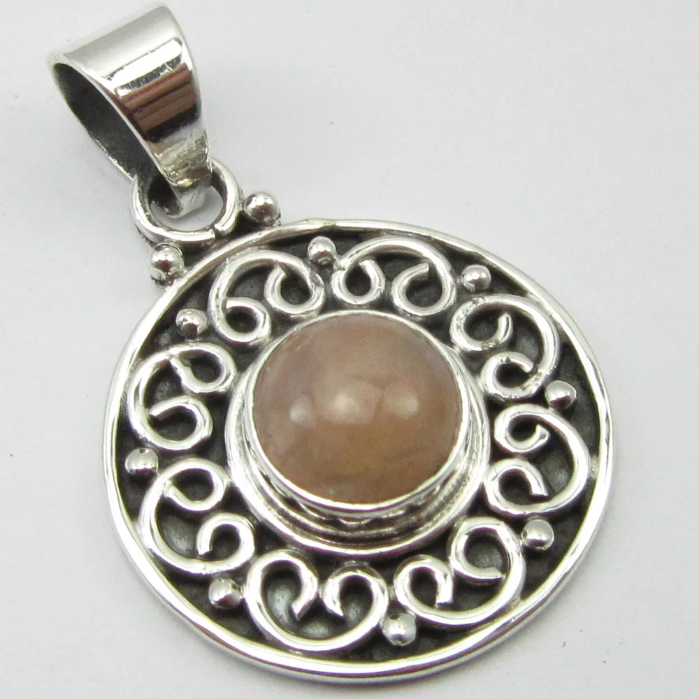 92.5% Silver NATURAL ORANGE AVENTURINE Pendant 1.2&quot ! Gift For Sister | Украшения и аксессуары