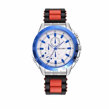 

Mens Watches Top Brand Luxury Business Quartz-Watch Silicone Strap Military watch Clock Men Wristwatch Relogio Masculino gift