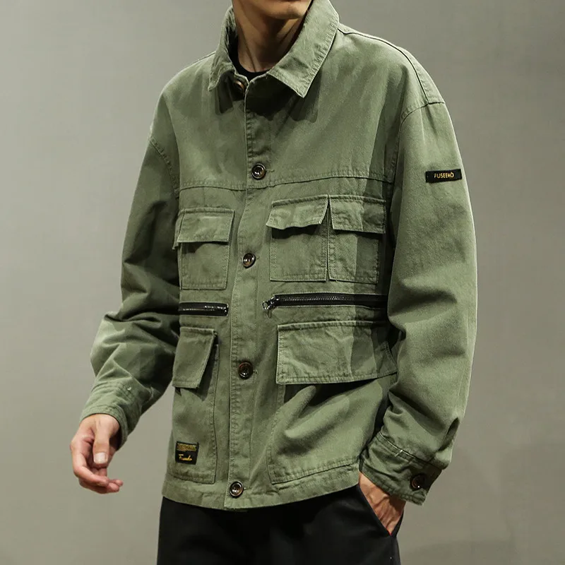Mens Vintage Jeans Jacket Male Harajuku Multi Pocket Bomber Jackets Autumn Fashion Casual Cargo Jacket Windbreaker Ds50272 Mens Vintage Jeans Jacket Male Harajuku Multi Pocket Bomber Jackets Autumn Fashion Casual Cargo Jacket Windbreaker Ds50272