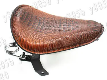 

Brown Crocodile Leather Seat & Mounting Kit For Kawasaki Vulcan Classic VN 400 VN500 VN800 VN 900 1200 1500 1600 2000 Chopper