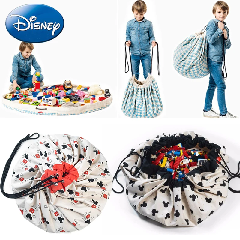 140 см детская сумка для хранения игрушек Disney Mickey Minnie органайзер детский игровой