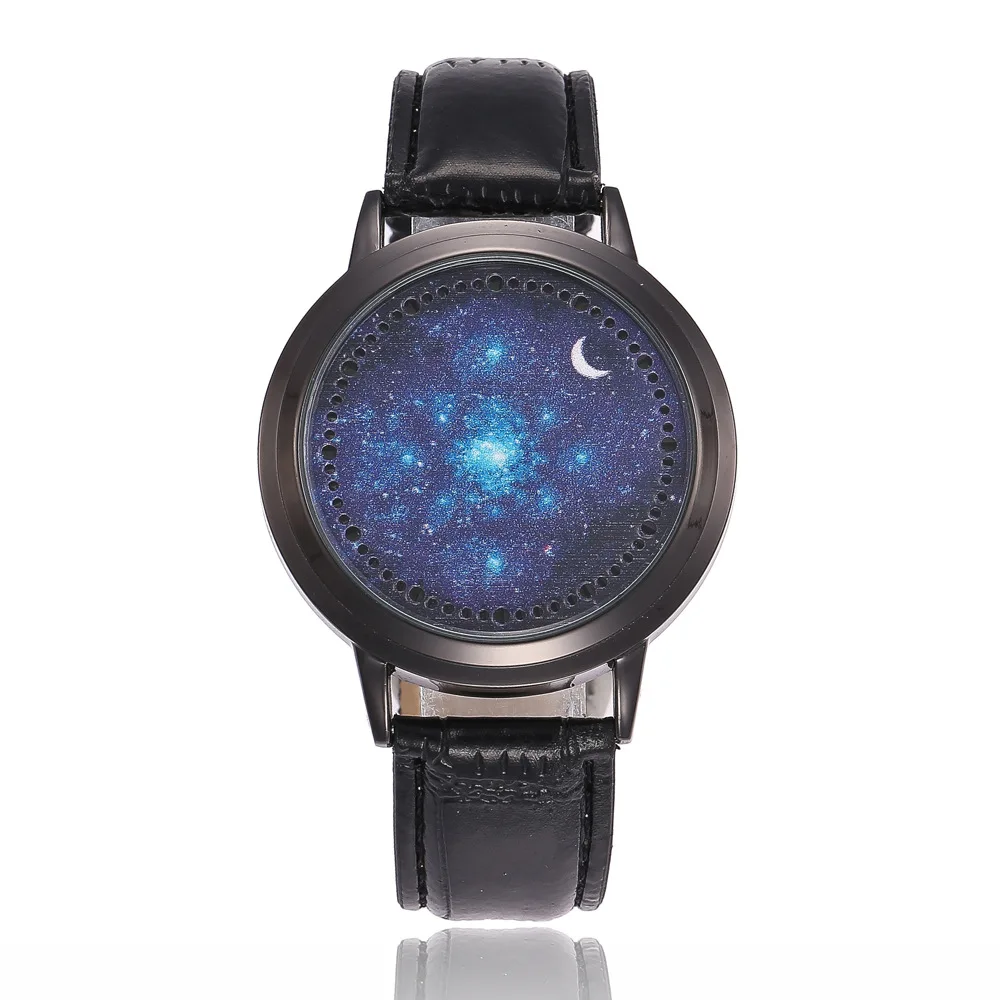 Креативная личность сенсорный экран электронные мужские часы Led светящиеся водонепроницаемые студенческие звезды пара часов