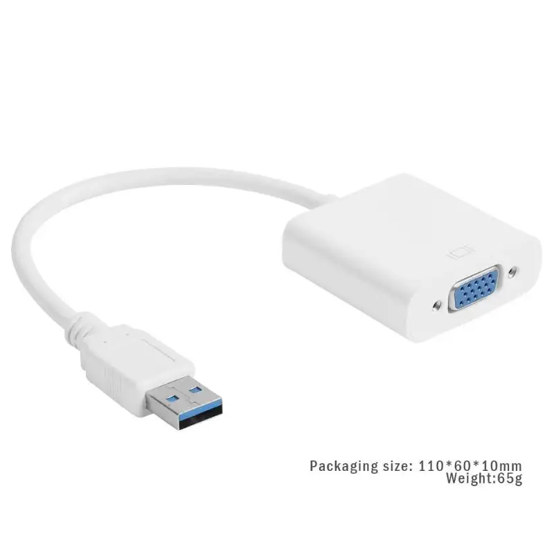 USB 3,0 к VGA 1080 P Внешние графические карты видео конвертер адаптер Кабели