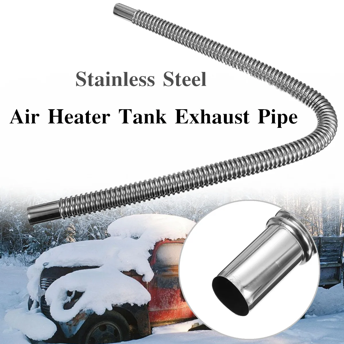 Autoleader Diameter 24mm for Car Truck Air Heater Tank Exhaust Pipe Gas