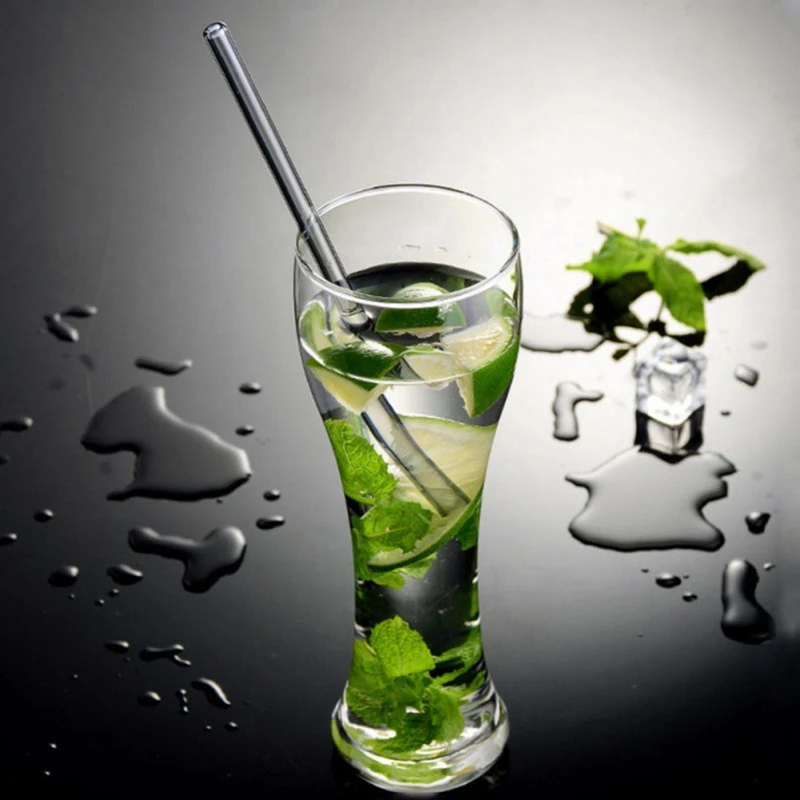 Многоразовые, для питья соломы трубочка для стаканов с чистящая щетка для дома вечерние аксессуары для бара 4 шт./лот