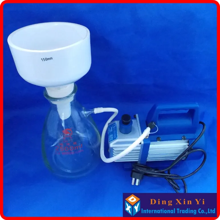 1000ml suction flask+120mm buchner funnel+vacuum pump,Filtration