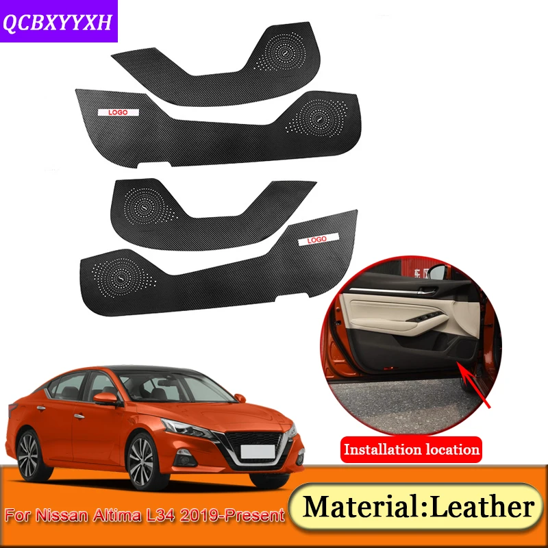 

Car Styling 4pcs Car Protector Side Edge Protection Pad Protected Anti-kick Door Mats Cover For Nissan Altima L34 2019-Present