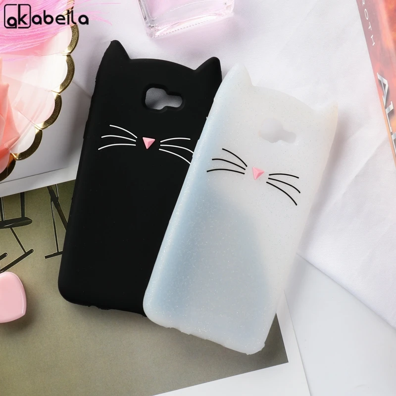 

AKABEILA Cat Ear Case For Samsung Galaxy J7 Prime Cases Cute Soft TPU Cover Coque For Samsung J7 On Nxt On7 Prime Covers Bumper
