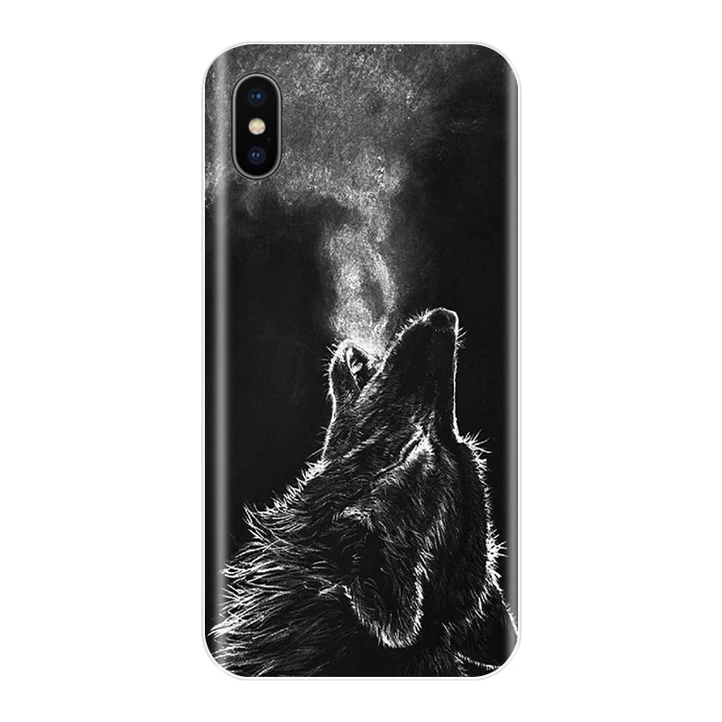 Чехол для Телефона iPhone X 10 8 7 6 S Plus Мягкая силиконовая задняя крышка из ТПУ с милым