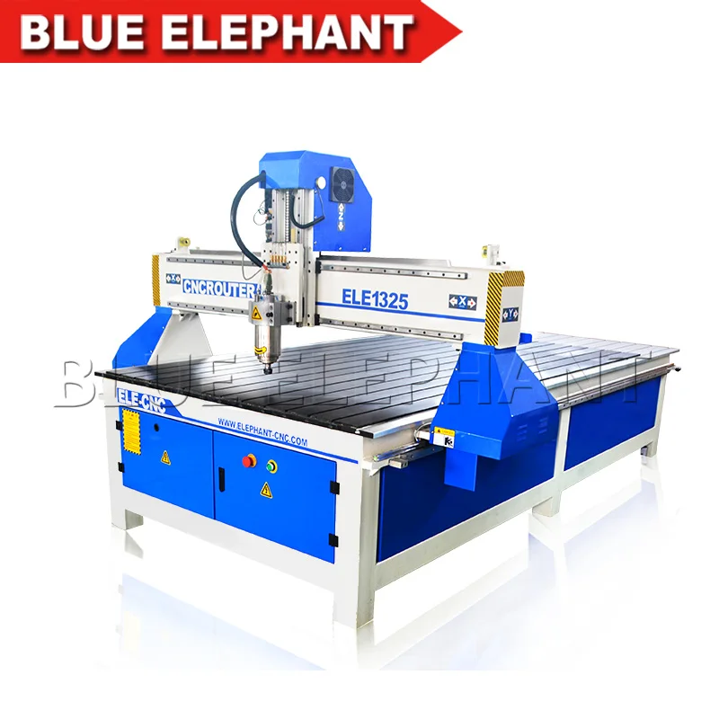 

1300*2500mm CNC Router Machine 1325 Jinan BLUE ELEPHANT Factory Normal 3kw Water Cooling Spindle