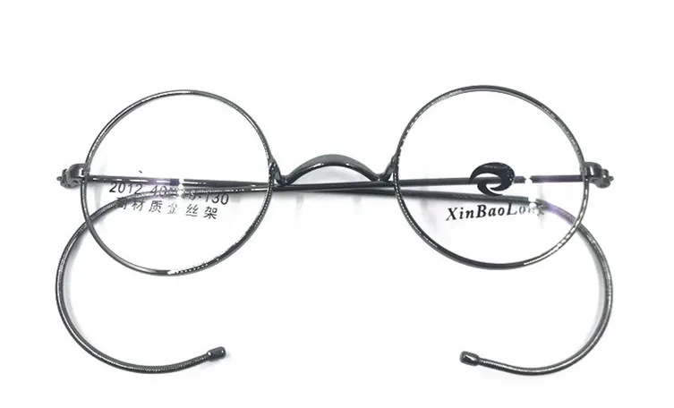 Vintage Antique Round Wire Rim Eyeglass Frames Full Rim Ear Hooks Myopia Rx able Glasses Brand New Good Quality
