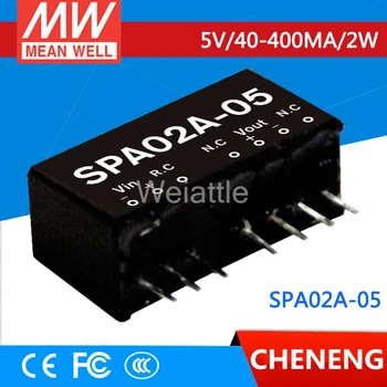 

MEAN WELL original SPA02A-05 5V 400mA meanwell SPA02 5V 2W DC-DC Regulated Single Output Converter