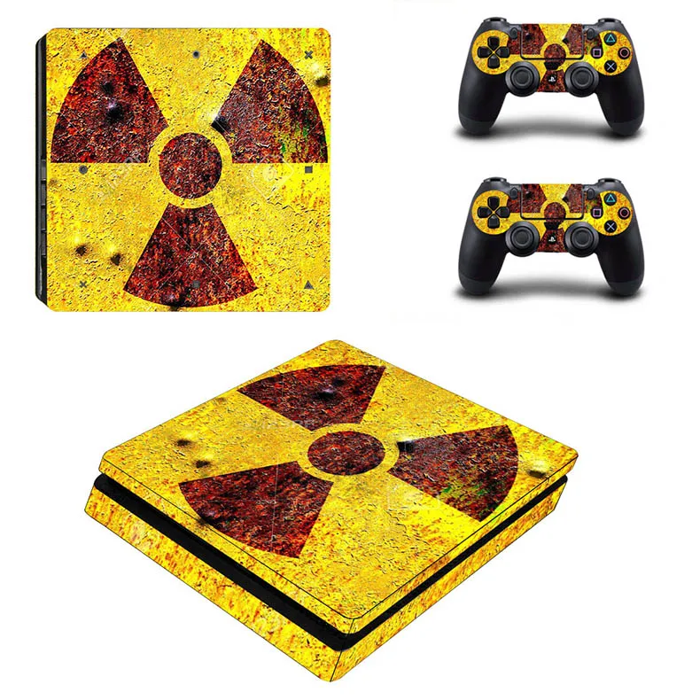 PS4 Slim Skin PS 4 Slim sticker s Play station 4 Slim виниловые наклейки для Playstation 4 Slim консоли и двух контроллеров - Цвет: YSP4S-0095