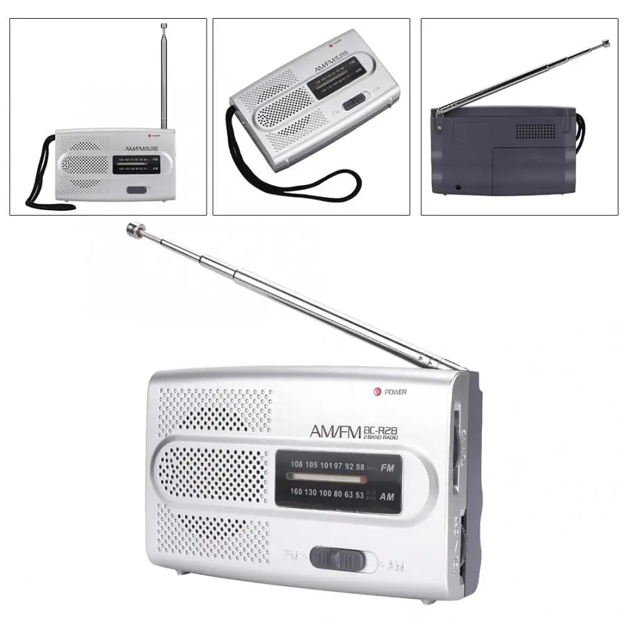 

Digital Radio Receiver Radio Speaker Portable Multi-Functional Mini Pocket AM/FM Radio Speaker Receiver Telescopic Antenna Dab