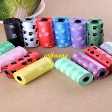 1000 компл./лот = 15000 шт. домашних животных собака полуют мешок ПЭТ полуют Сумки Собаки Кошки отходов Палочки Up Чистый Сумка для собаки