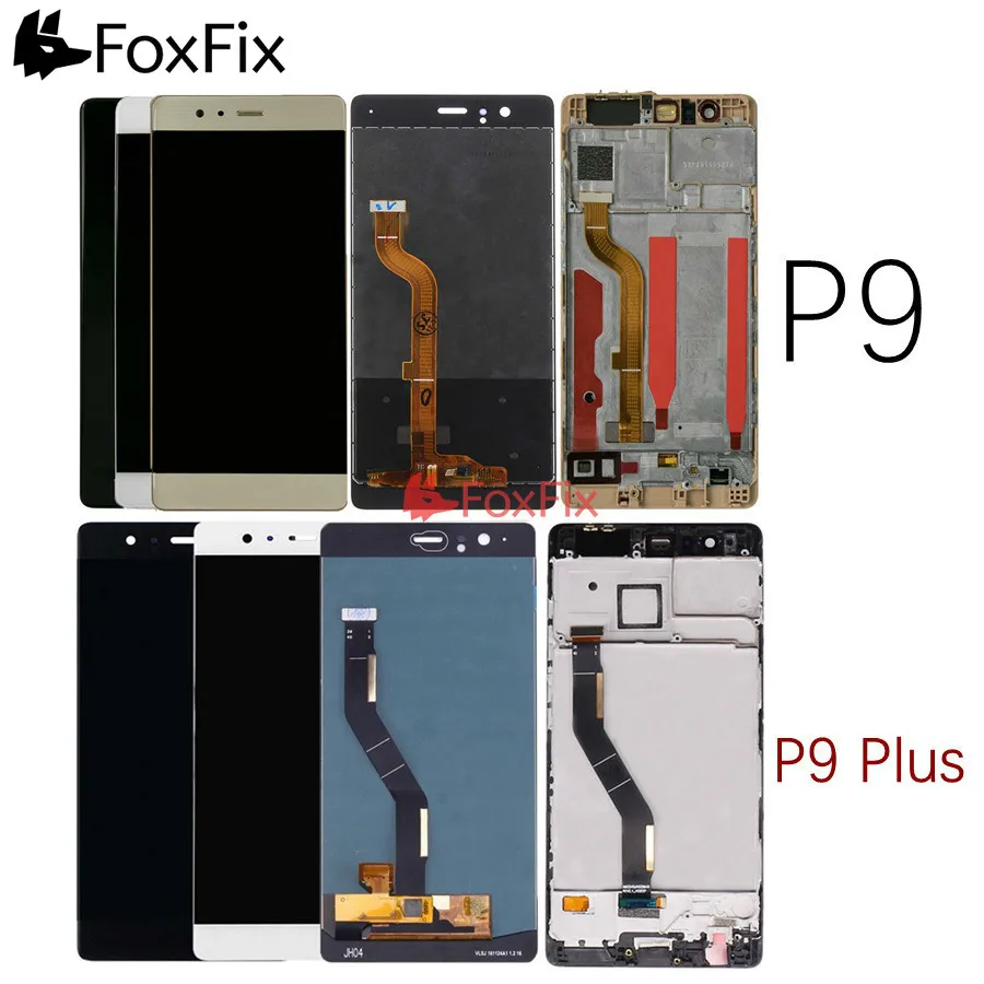 

For Huawei P9 Plus LCD Display Touch Screen Digitizer Assembly EVA L09 L19 VIE L09 AL10 L29 For Huawei P9 LCD Screen With Frame