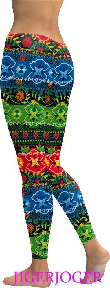 Blue Green Aztec legging (2)