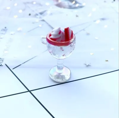 4 шт модное покрытие цвет пластиковая посуда для коктейля стеклянные подвески для DIY украшения серьги брелок ювелирные изделия прекрасный подарок - Окраска металла: Коричневый