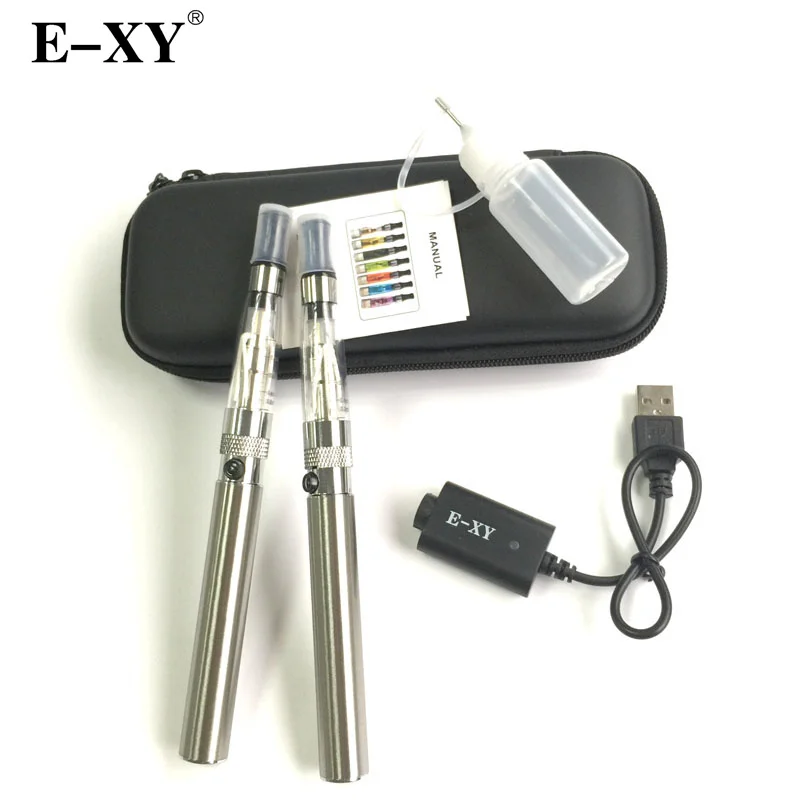 E-XY Electronic Cigarette CE4+ CE6 Double Starter Kits Zipper Carry Case 1100mAh Kit E-XY Electronic Cigarette CE4+ CE6 Double Starter Kits Zipper Carry Case 1100mAh Kit