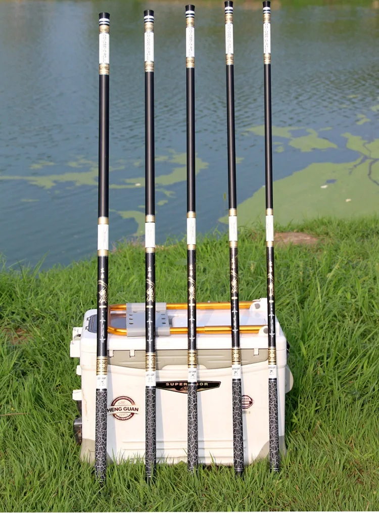 Drop Shipping 28 tune New Ultra-hard Ultra-lightweight Fishing Rod Pole Rod 3.6-8.1M Fishing Rod Comfortable Durable Lightwet