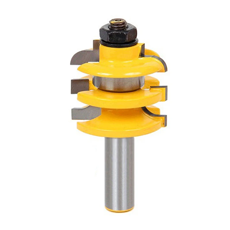 

1PC Woodworking Router Bits 3/8'' T-Slot Cutter Steel Handle Milling Router Bit 1/2'' Shank For Woodworking