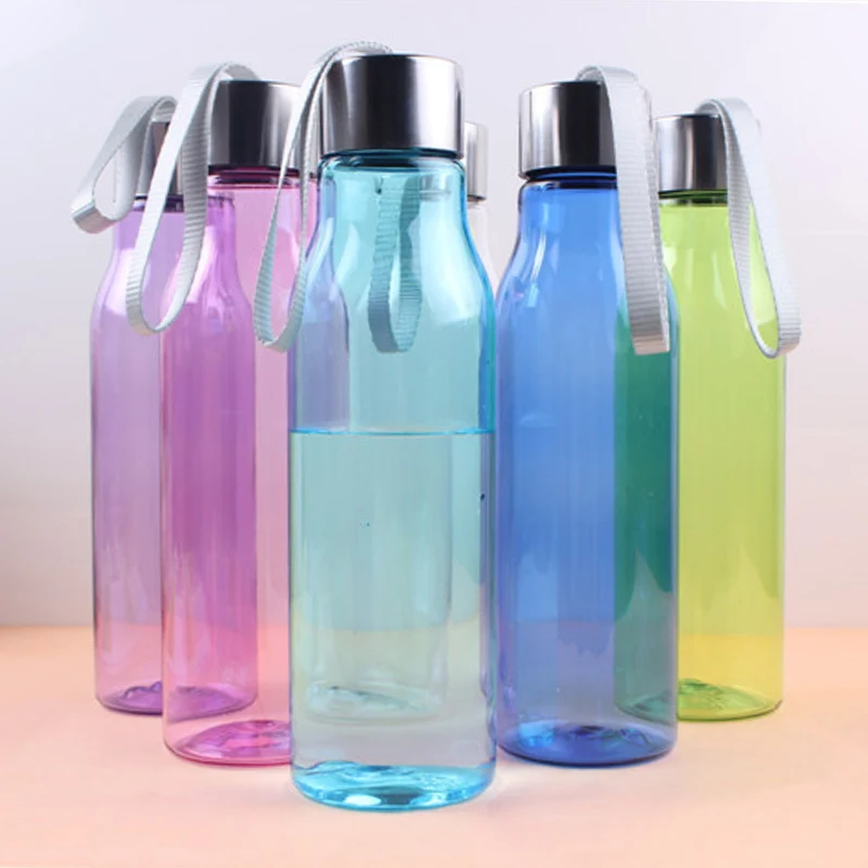 

600ml Portable Leak-Proof Sport Bottle Lemon Juice Multi colors WateBottles Candy New Hot Sale 2017 New