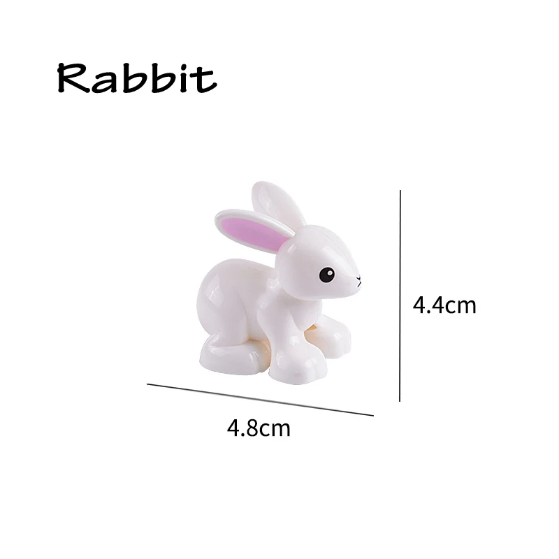 Big Size Whales Animals Zoo Sheep Monkey Dog Beer Rabbit Bird Building Blocks Toys for Children Compatible Big Size Toys Figures 27