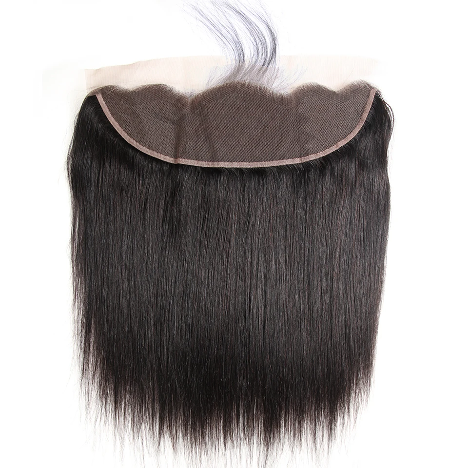 Sleek Malaysian Straight Hair Lace Frontal Closure With Bundles Free Ship Remy Human Hair Weave 4 Bundles With Frontal Closure (6)