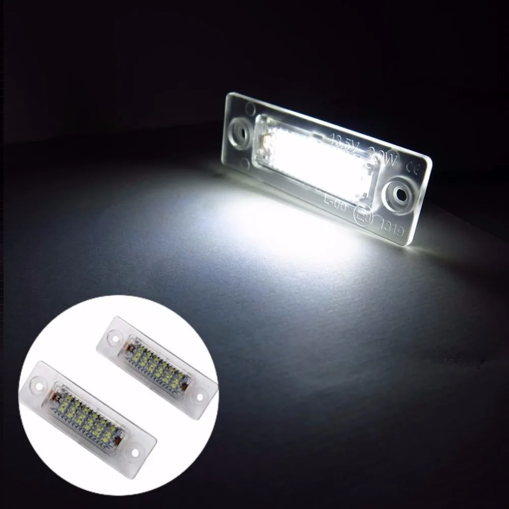 2x Transporter T5 Caddy Touran Multivan LED Licence Number Plate Light