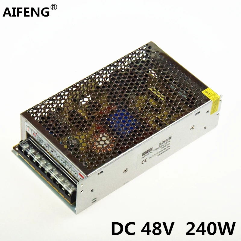 

AIFENG 48v power supply AC110V/220V to DC 48V 5a 240W Voltage Converter 48v Switching Power Supply for Mechanical Motor