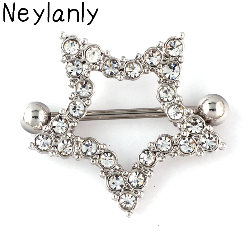 

1Pair 14G Steampunk Nipple Ring For Women Jewelry Dream Catcher Star Nipple Rings Body Jewelry Nipple Piercing nipple shield