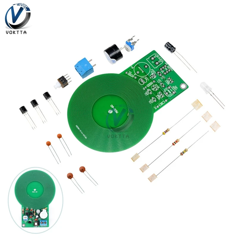 Детектор металла DC 3 V-5 V 60 мм для собрать комплект DIY Бесконтактный Сенсор доска электронная часть подземный детектор металла искатель