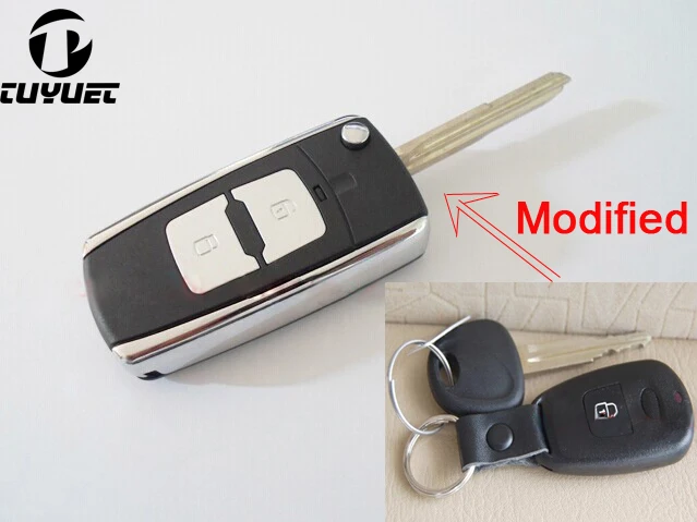 Modified Key Shell 2 Buttons For Hyundai Elantra(05-11)(9)-1