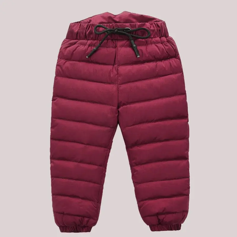 COOTELILI  80% Down Winter Pants For Baby Boys Girls High Waist Warm Children Clothes Kids Boy Trousers Pants Long  (8)