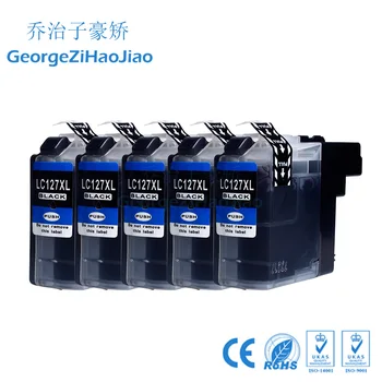 

127XL 5BK Compatible Ink Cartridges LC125 LC127 LC129 for Brother J4710DW/J6520DW/J6920DW/MFCJ4510DW/MFCJ4610DW/MFCJ4710DW