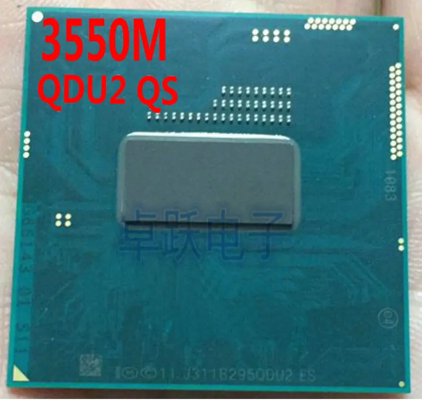 Процессор Intel для ноутбука Haswell 3550 M 2 M кэш, 2,30 ГГц двухъядерный PGA946 QDU2 QS бета-Обрезной штук