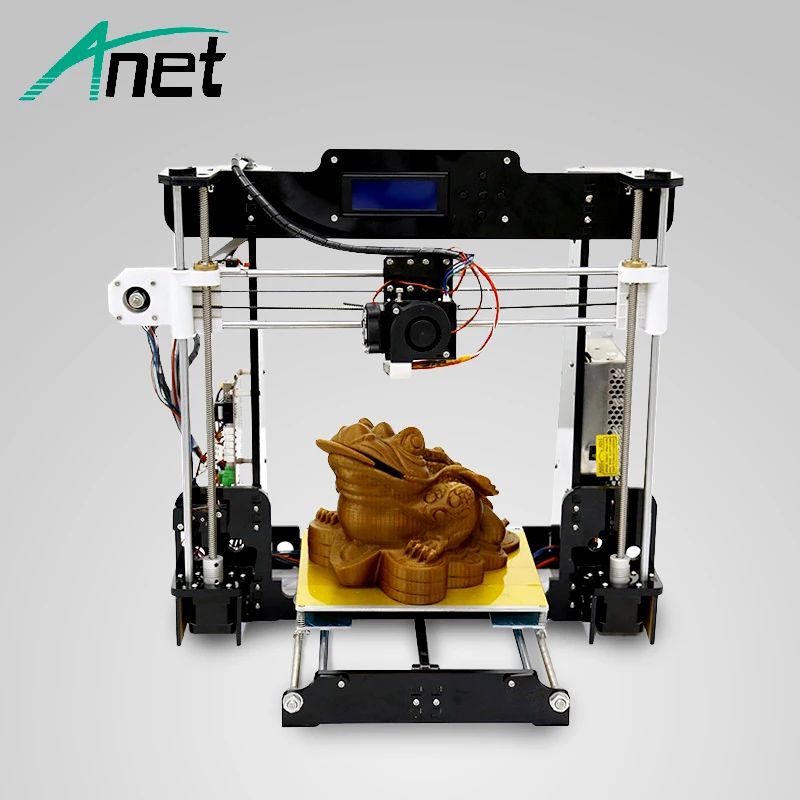 Anet A8 3D Drucker Hohe Präzision Einfache Montage DIY Kit Hohe Qualität Heißer Bett LCD Screen 8 gb SD Karte MK8 Düse Moskau Lager Günstig