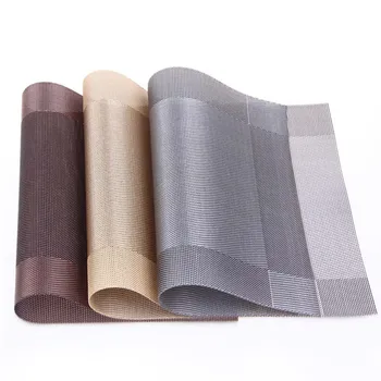 

45*30cm Placemat Fashion Pvc Dining Table Mat Disc Pads Bowl Pad Coasters Waterproof Table Cloth Pad Slip-resistant Pad -25