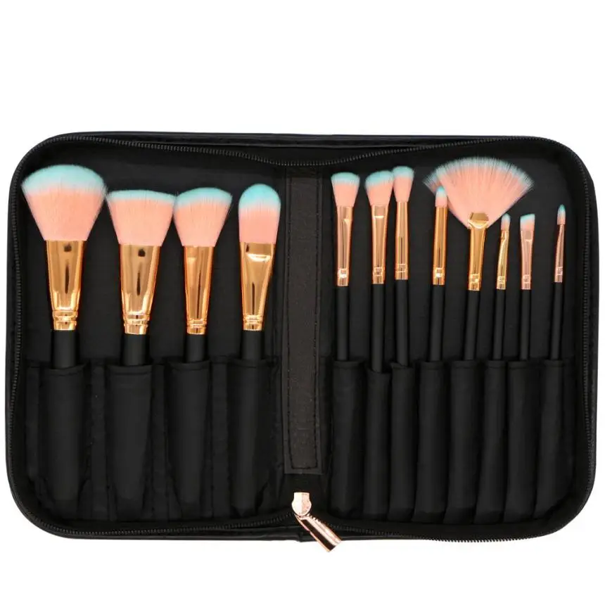 

New Brand 12 Pcs Makeup Wool Brush Set Eye Shadow Brush Cosmetics Blending Brush Tool Hot Sale Pinceau de maquillage #DD