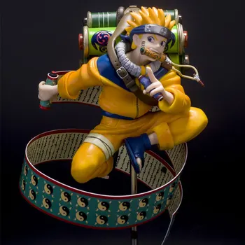 

23cn Anime Figures Naruto Shippuden Naruto Uzumaki Pvc Action Figure Ninjutsu reel Ver. Collection Model Toys Christmas gifts