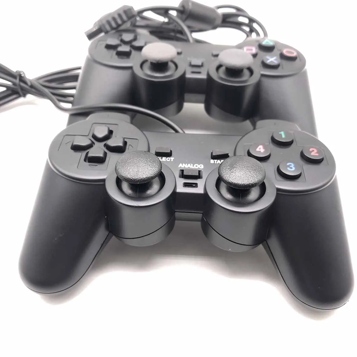 Проводной контроллер геймпад джойстик игровой для Sony PS2 порт USB Ударная вибрация