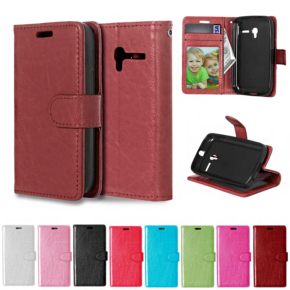 

Leather Cover For Alcatel One Touch Pixi 3 (3.5") OT 4009 4009A 4009X 4009E 4009D Dual Pixi3 OT-4009D OT-4009X Flip Phone Case