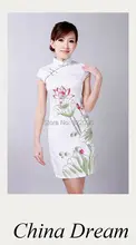 Shanghai Story hand-painted evening dress women chinese dress cheongsam chinese traditional dress qipao cotton dresses D0178