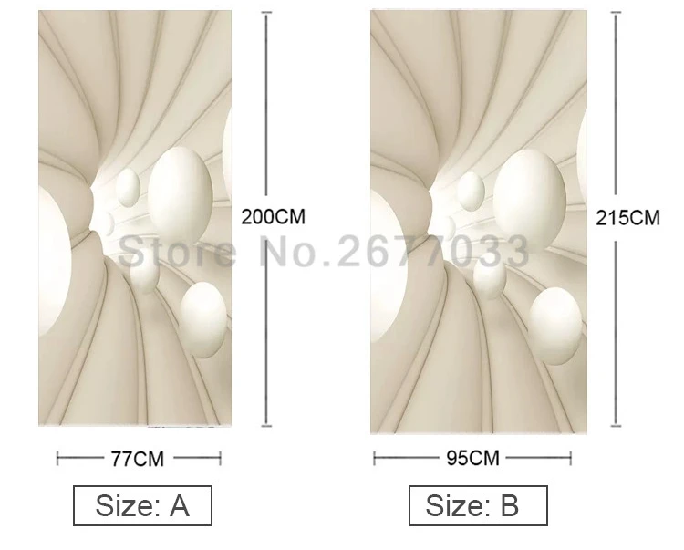 3D наклейка на дверь лес настенная художественная 3D абстрактная космическая Сфера обои Плакат Наклейка s самоклеющаяся Съемная наклейка на дверь дома