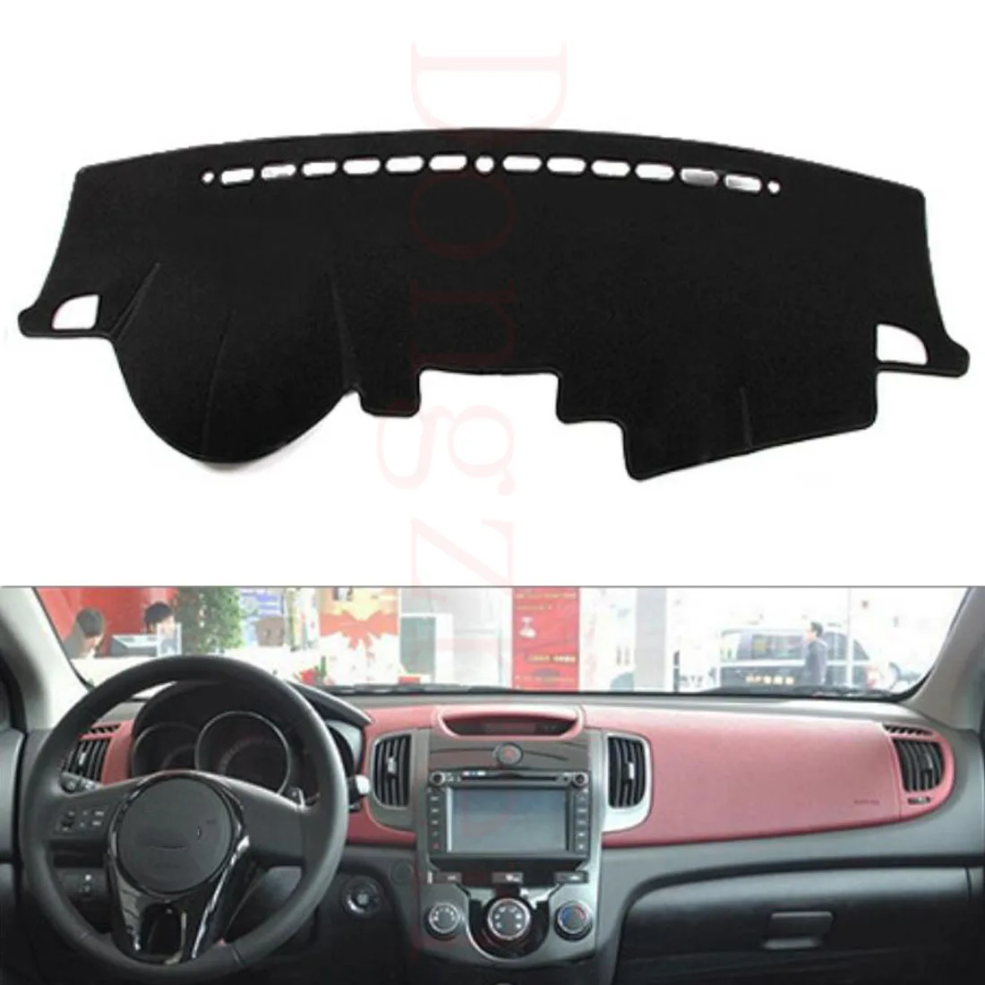

Dongzhen Fit For Kia FORET KOUP 2010-2013 Car Dashboard Cover Avoid Light Pad Instrument Platform Dash Board Cover