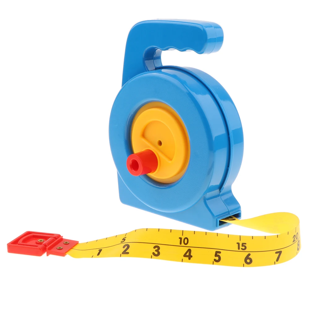 Kid Big Tape Measure Toy Inch Metric Systems - Children Measuring Role Pretend Plays Math Learning Developmental School Supplies