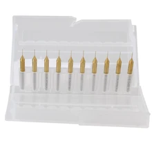 10pcs 1/8″ 0.3mm Titanium Coated Carbide PCB Jewelry Tools CNC Drill Bit Router